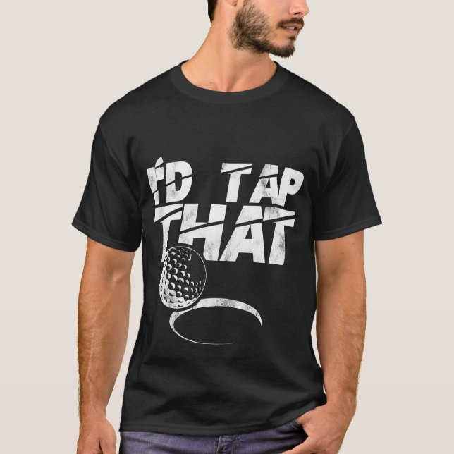 Camiseta Presente engraçado de golfe Bola de golfe Idaphat  (Frente)