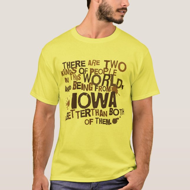Camiseta Presente (engraçado) de Iowa (Frente)