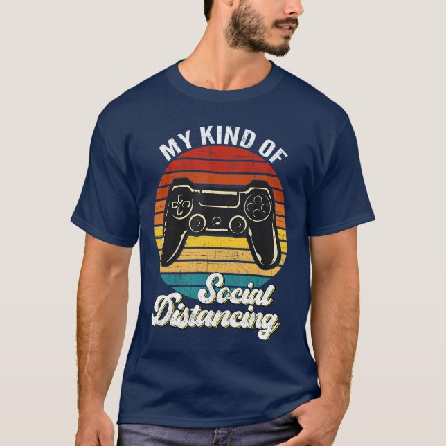 Camiseta Presente engraçado de jogos eletrônicos retrô vint (Frente)