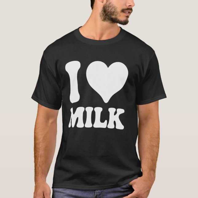 Camiseta Presente engraçado de leite para colega de trabalh (Frente)