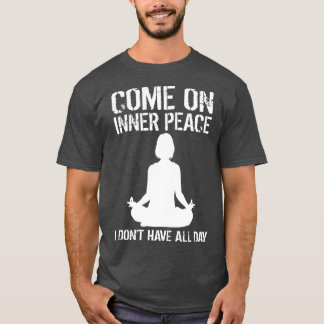 Camiseta Presente engraçado de meditação de paz interior pa