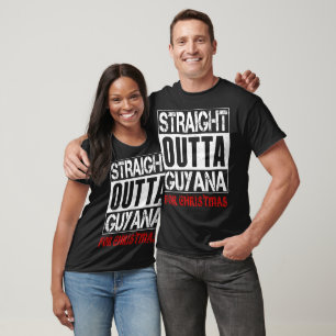 Camiseta Presente engraçado de Natal do país Guiana