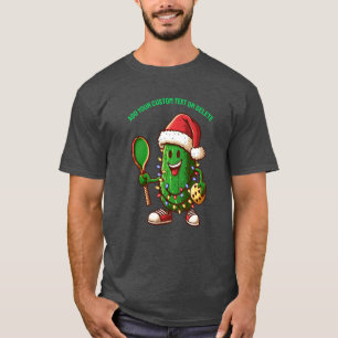 Camiseta Presente Engraçado de Natal para Jogador de Pickle