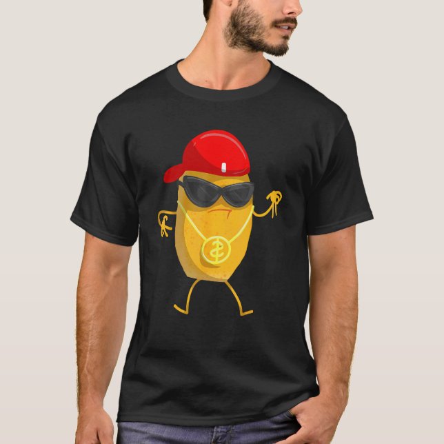 Camiseta Presente engraçado de nugget de frango para crianç (Frente)