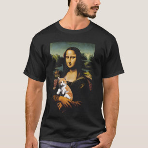 Camiseta Presente engraçado de paródia de arte de gato Lisa