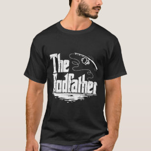 Camiseta Presente Engraçado de Pesca O Padrinho da Vara