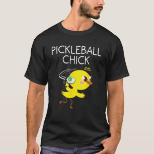 Camiseta Presente Engraçado De Pickleball Pintinho Para Mul