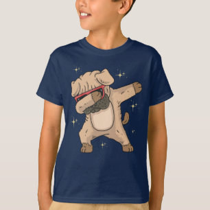 Camiseta Presente Engraçado de Pug Fazendo Dab Puppy Dançan