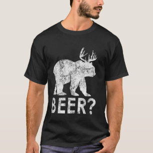 Camiseta Presente Engraçado de Pun Nerdy de Cerveja Urso Ca