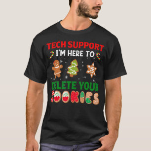 Camiseta Presente Engraçado de Suporte Técnico de Natal Bis