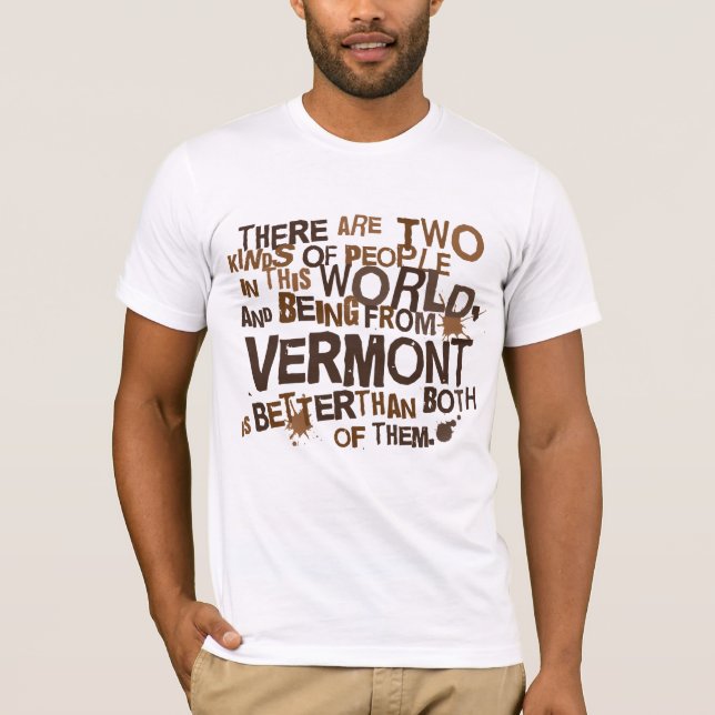 Camiseta Presente (engraçado) de Vermont (Frente)
