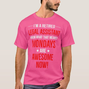 Camiseta Presente Engraçado do Assistente Jurídico Aposenta