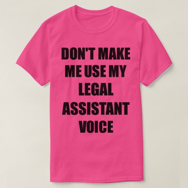 Camiseta Presente engraçado do assistente legal para os col (Frente do Design)