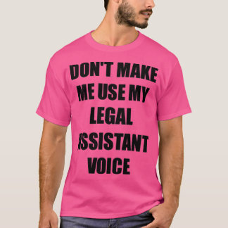 Camiseta Presente engraçado do assistente legal para os col