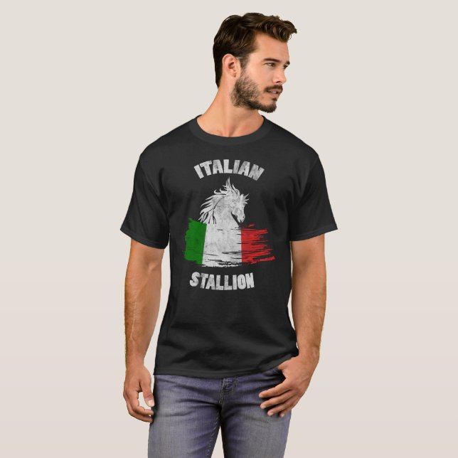 Camiseta Presente engraçado do cavalo italiano de Italia da (Frente Completa)