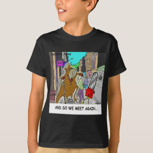 Camiseta Presente engraçado do desenho animado do abraçador