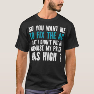 Camiseta Presente engraçado do Engenheiro HVAC Técnico HV