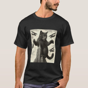 Camiseta Presente engraçado do gato da Kingcat para homen m