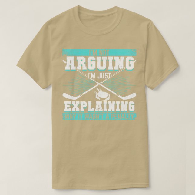 Camiseta Presente Engraçado do Jogador de Hóquei no Gelo (Frente do Design)