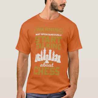 Camiseta Presente Engraçado do Jogador de Xadrez