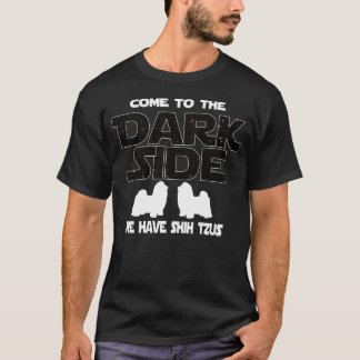 Camiseta Presente engraçado do lado escuro do cão de Shih