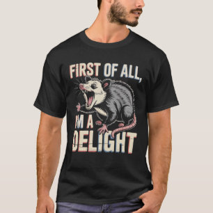 Camiseta Presente engraçado do opossum para amantes de anim