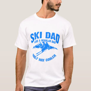 Camiseta Presente engraçado do pai de esqui para amantes de