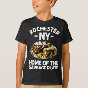 Camiseta Presente engraçado do prato de lixo de Rochester N