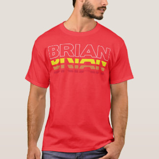 Camiseta Presente engraçado do primeiro nome Brian vintage