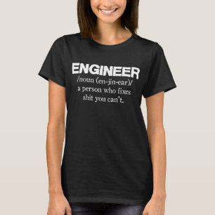Camiseta Presente engraçado dos homens do engenheiro para 