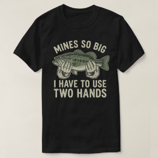Camiseta Presente Engraçado e Safado de Pesca Humor Minha é