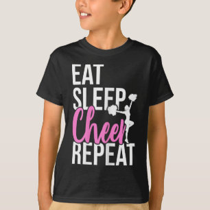 Camiseta Presente engraçado fofo comer dormir alegria repet