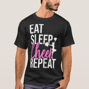 Camiseta Presente engraçado fofo comer dormir alegria repet