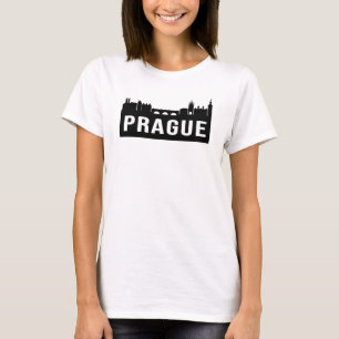 Camiseta Presente Engraçado na Viagem de Skyline em Praga