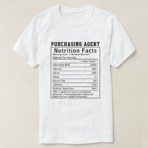 Camiseta Presente engraçado para Agente de Compras com Fato