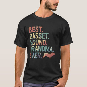 Camiseta Presente engraçado para avó amante de cães Basset
