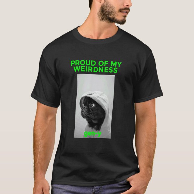Camiseta Presente engraçado para cães Pug (Frente)