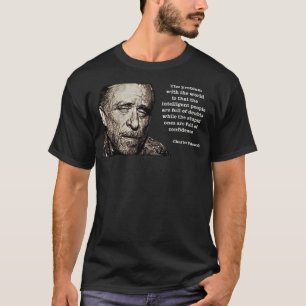 Camiseta Presente Engraçado Para Charles Bukowski Oferece F