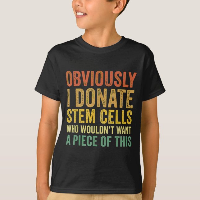 Camiseta Presente engraçado para doador de células-tronco D (Frente)