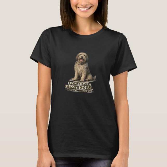 Camiseta Presente engraçado para dono de cachorro Otterhoun (Frente)