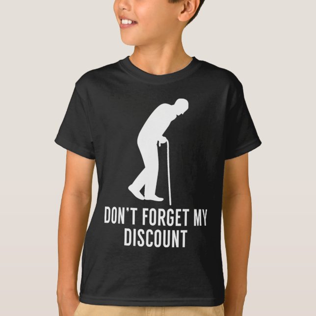 Camiseta Presente Engraçado para Idoso - Não  (Frente)