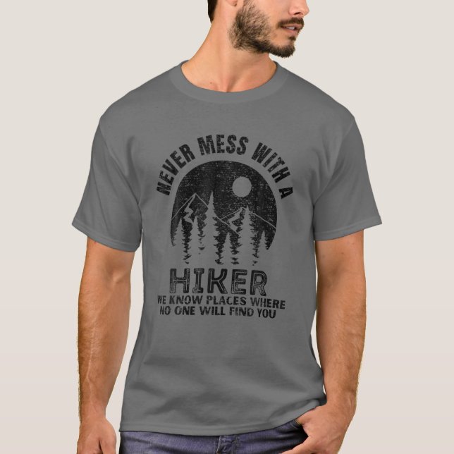 Camiseta Presente Engraçado Para Montanhas Da Natureza Hike (Frente)