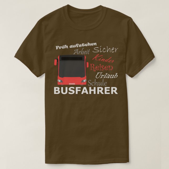 Camiseta Presente engraçado para motoristas de ônibus (Frente do Design)