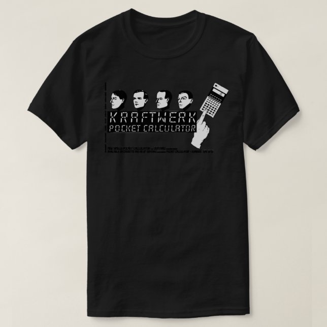 Camiseta Presente Engraçado Para Música Eletrônica Do Kraft (Frente do Design)