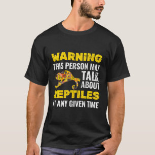 Camiseta Presente Engraçado Para O Camaleão De Fenda De Lov