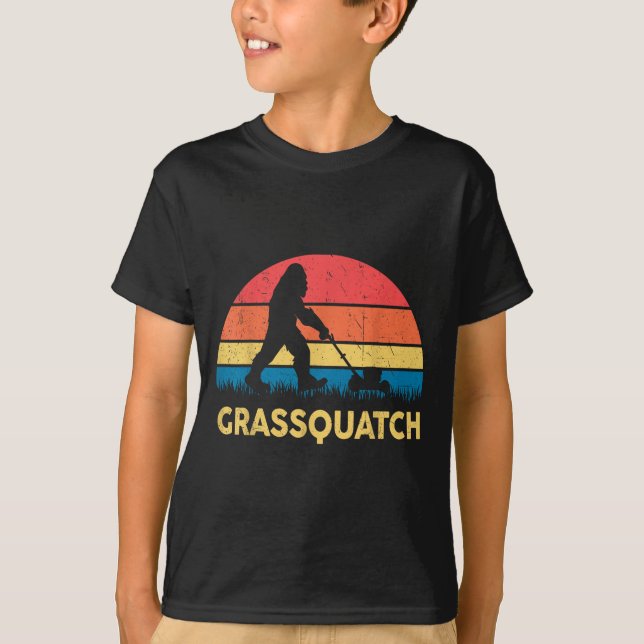 Camiseta Presente engraçado para pai cortando grama Grquatc (Frente)