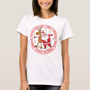 Camiseta presente engraçado para Papais noeis de Natal