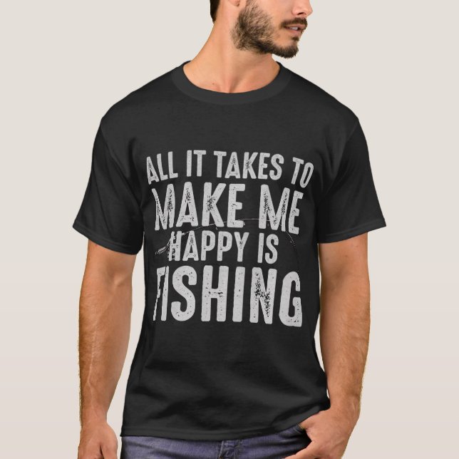 Camiseta Presente engraçado para pescador (Frente)