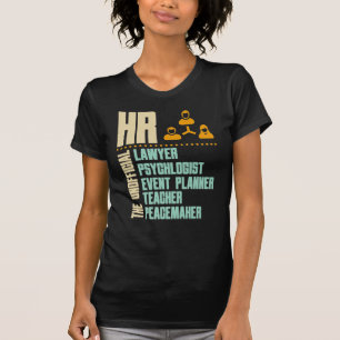 Camiseta Presente Engraçado Para Pessoa HR   Gestor de RH I