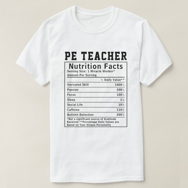 Camiseta Presente engraçado para professor de educação físi (Frente do Design)